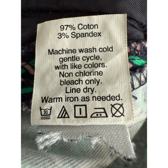 J.Crew Campbell Pink Green Medallion Ankle Pant size 4 - Picture 5 of 6